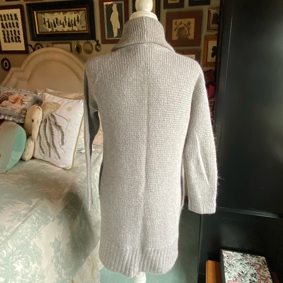 Boden Grey Mohair-Blend Open Front Cardigan - Picture 5 of 13